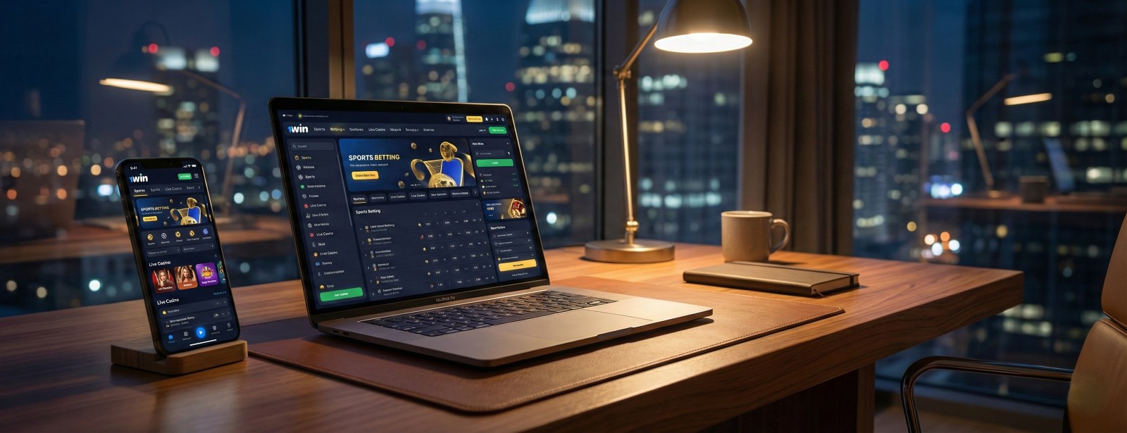 Przegląd interfejsu 1win na komputerze i smartfonie. Zakłady sportowe oraz kasyno online w aplikacji mobilnej 1win